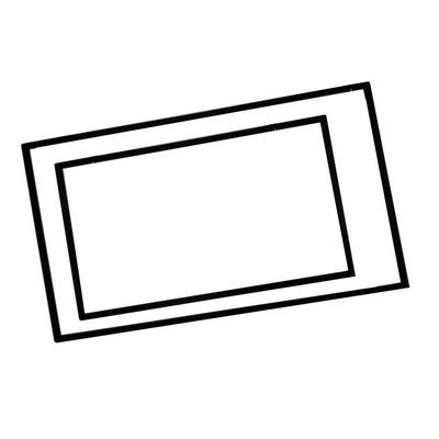55"Inch Infrared Multi Touch Overlay Kit Open Frame Đen 300cd/M2