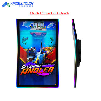PCAP Curved Monitor màn hình cảm ứng độ phân giải cao 1920x1080 43' J Cho chơi game