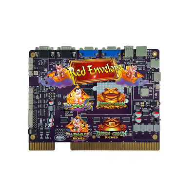 Trò chơi đa kỹ năng bảng PCB phong bì đỏ 4in1 cho máy chơi arcade