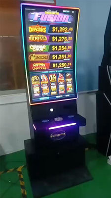 PCPA đường cong cảm ứng máy đánh bạc cơ sở tủ kỹ năng chơi game cảm ứng màn hình kim loại 43 inch