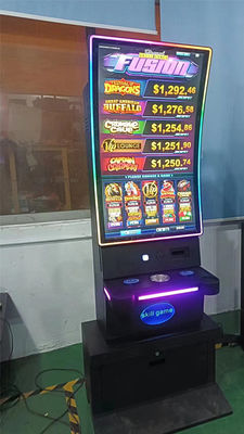 PCPA đường cong cảm ứng máy đánh bạc cơ sở tủ kỹ năng chơi game cảm ứng màn hình kim loại 43 inch