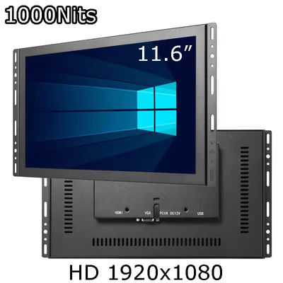 11.6 inch 1920 * 1080 Thêm màn hình cảm ứng 1000Nits màn hình cảm ứng Monitor công nghiệp