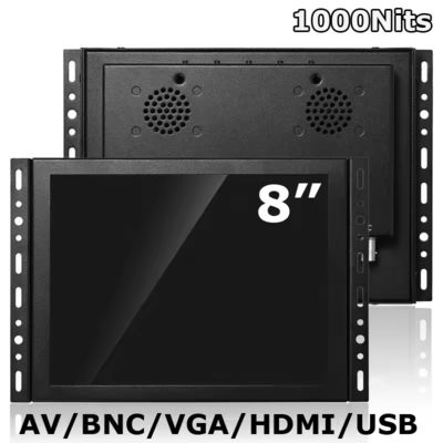 Màn hình cảm ứng công nghiệp 8 inch Open Frame 1000Nits Resistive / Capacitive với độ phân giải 1024x768