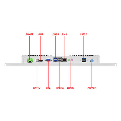 Tường gắn tất cả trong một máy tính màn hình cảm ứng 1920 × 1080 FHD tất cả trong một máy tính 18,5 "
