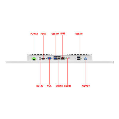 1920×1080 FHD All In One PC màn hình cảm ứng 21,5" chống nước Kinh doanh Công nghiệp sử dụng tường gắn